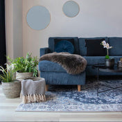 Serena 160x230cm gewebter Teppich - Blau & Creme