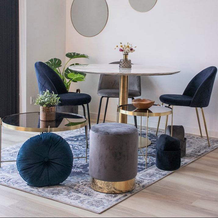 Serena 160x230cm gewebter Teppich - Blau & Creme