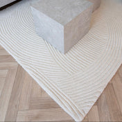 Tappeto di lana Eira 160x230cm – Avorio