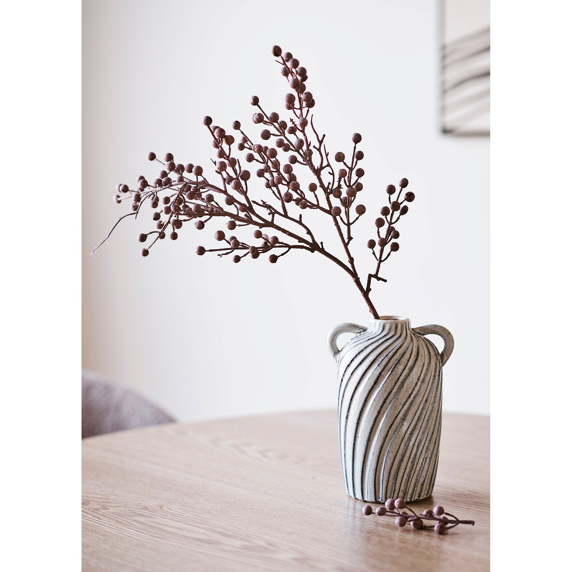 Vase - Vase, ceramic, blue 15,5x14x22 cm