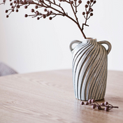 Vase - Vase, ceramic, blue 15,5x14x22 cm