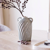 Vase - Vase, ceramic, blue 15,5x14x22 cm