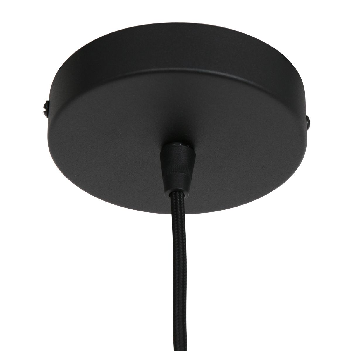 Lampe suspendue Kairo en hêtre/noir bambou