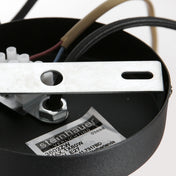 Lampe suspendue Kairo en hêtre/noir bambou