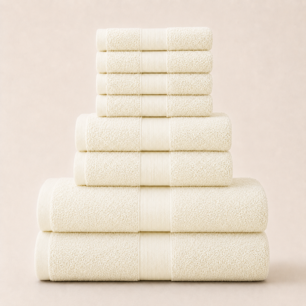 8-piece Hotel Towel Set - 5 colors