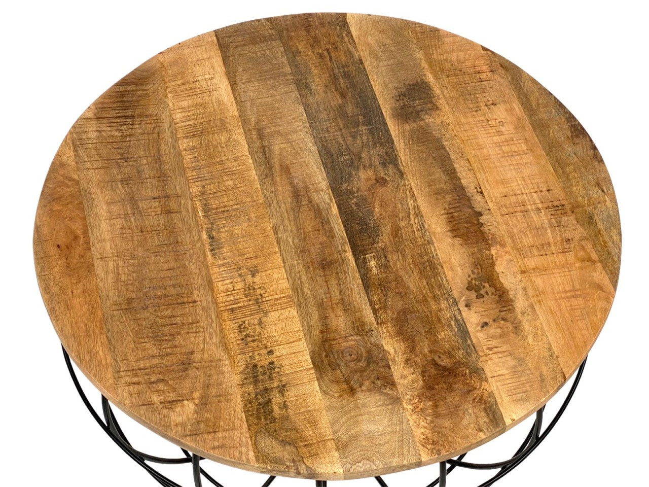 Table d'appoint en bois de tabac Lexara